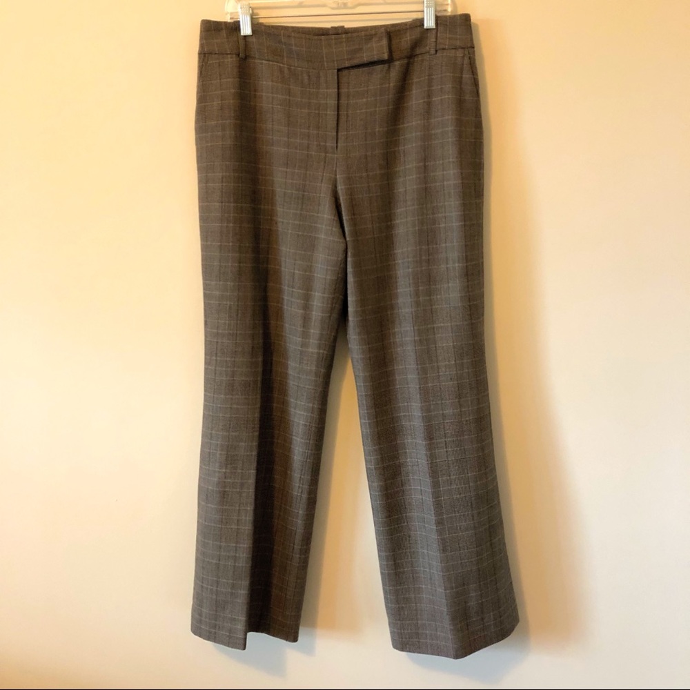 Ann Taylor Audrey Fit Wool Plaid Trouser